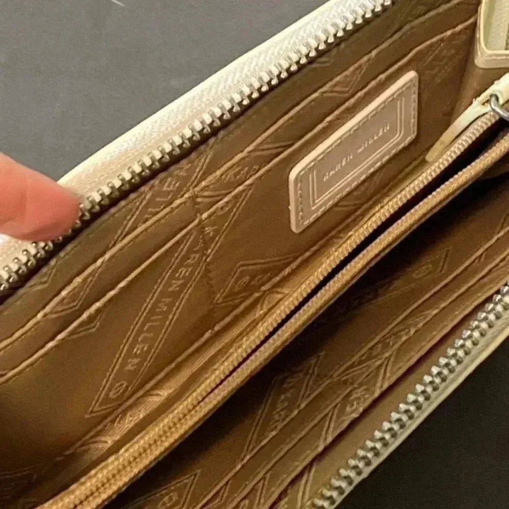 Karen Millen Womens Full Zip Around Wristlet Wallet